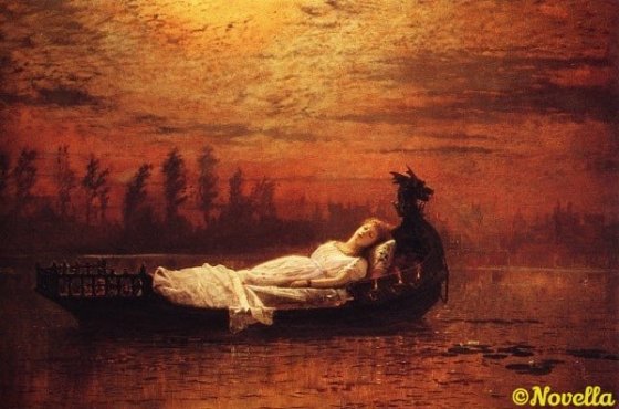 シャロットの女　Atkinson Grimshaw アトキンソン・グリムショー